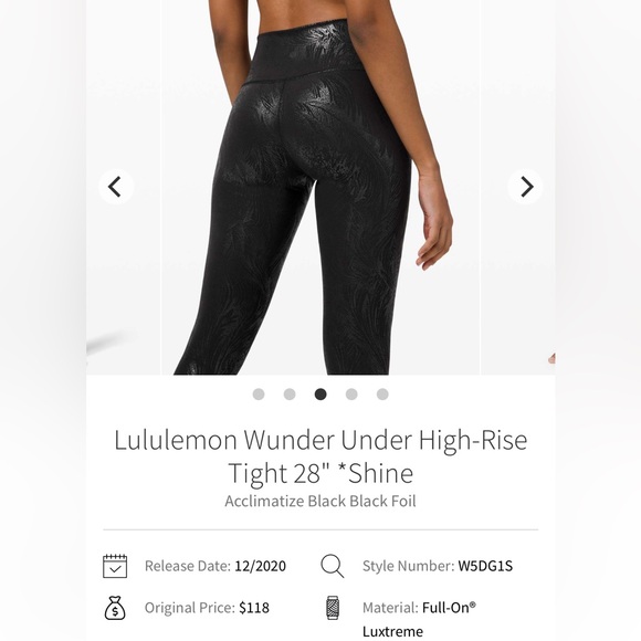 Lululemon Wunder Under High-Rise Tight - 28" inseam - size 8 - Picture 3 of 7